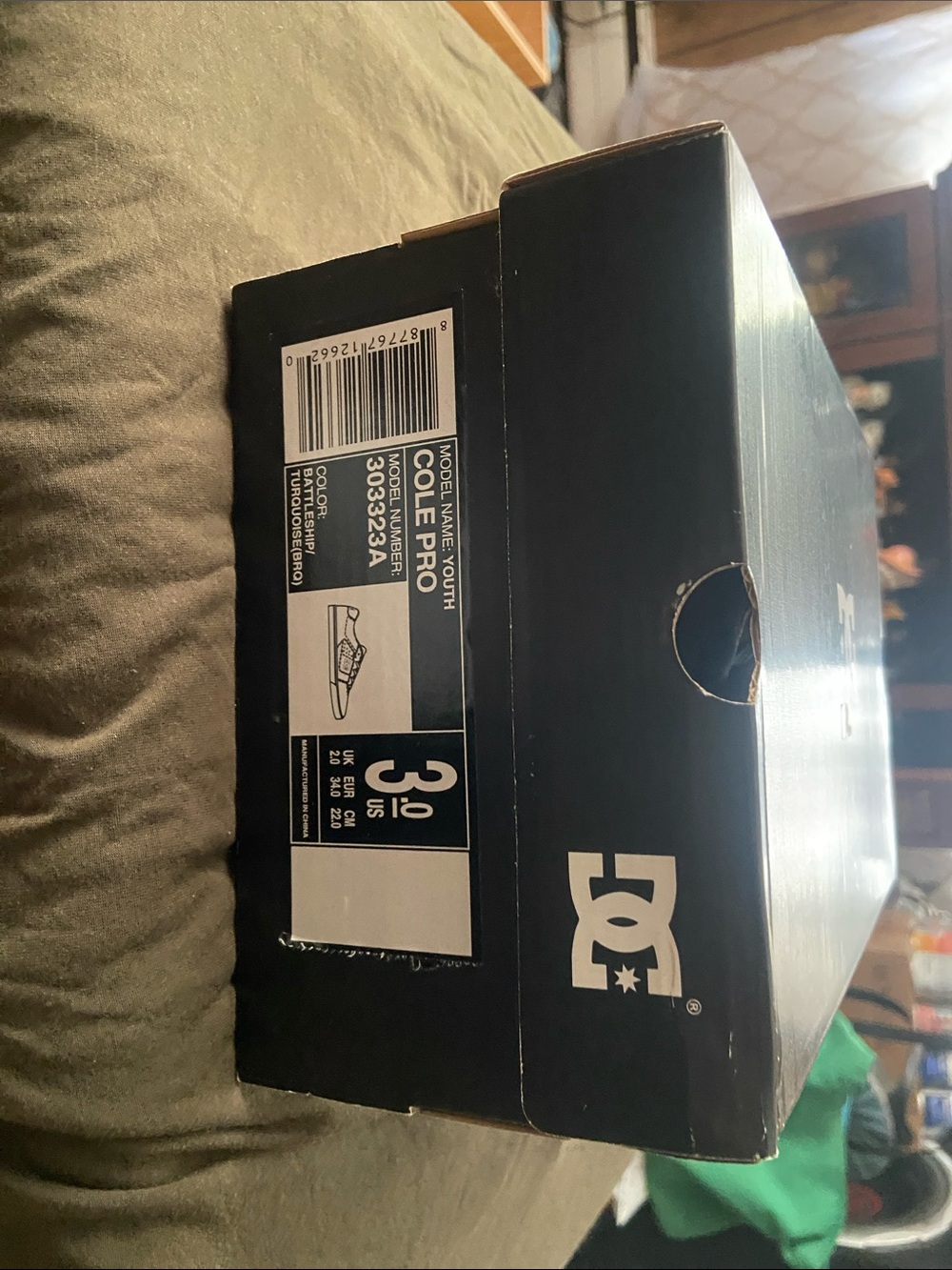 DC Black Skate Shoe Sneakers